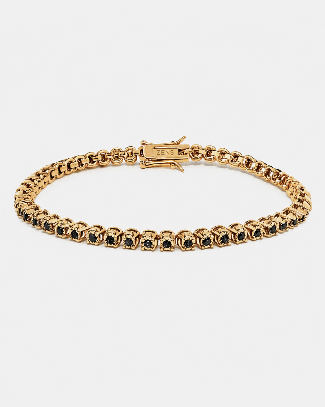 Pulseira Riviera Milano Nero Zircônias Negras