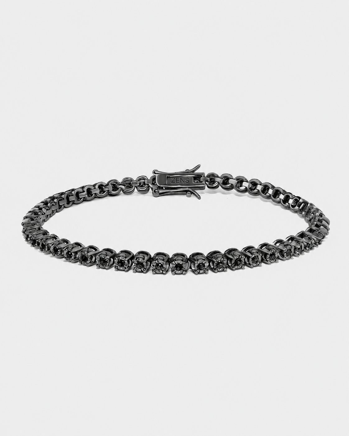 Pulseira Riviera Milano Nero Zircônias Negras