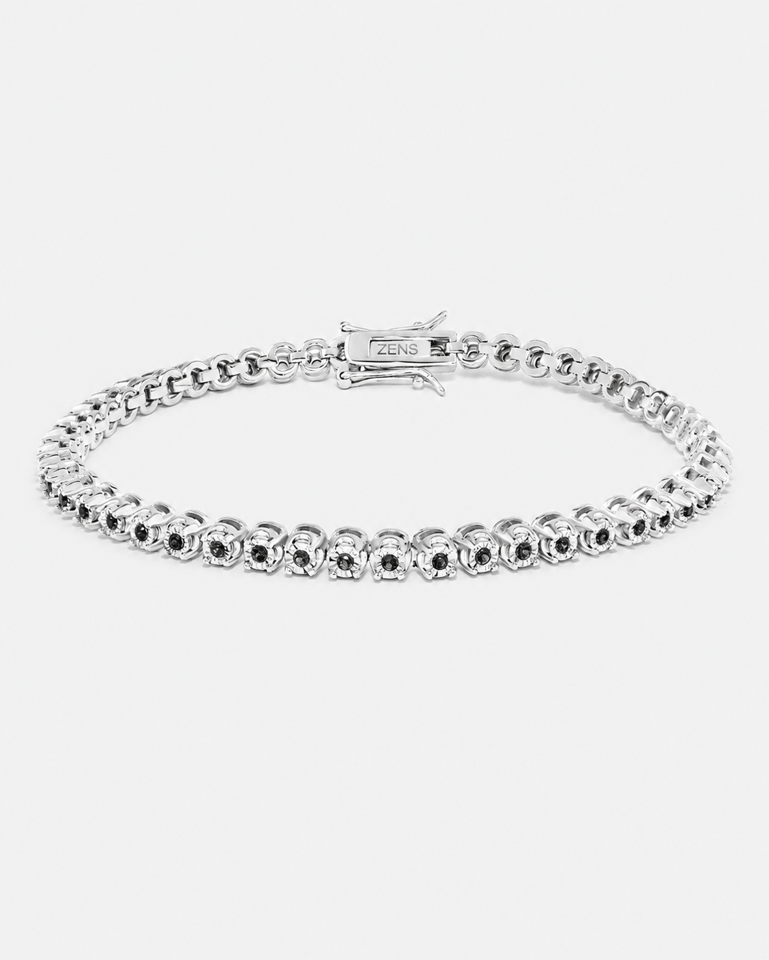 Pulseira Riviera Milano Nero Zircônias Negras