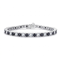 Pulseira Riviera Black & White Moissanite
