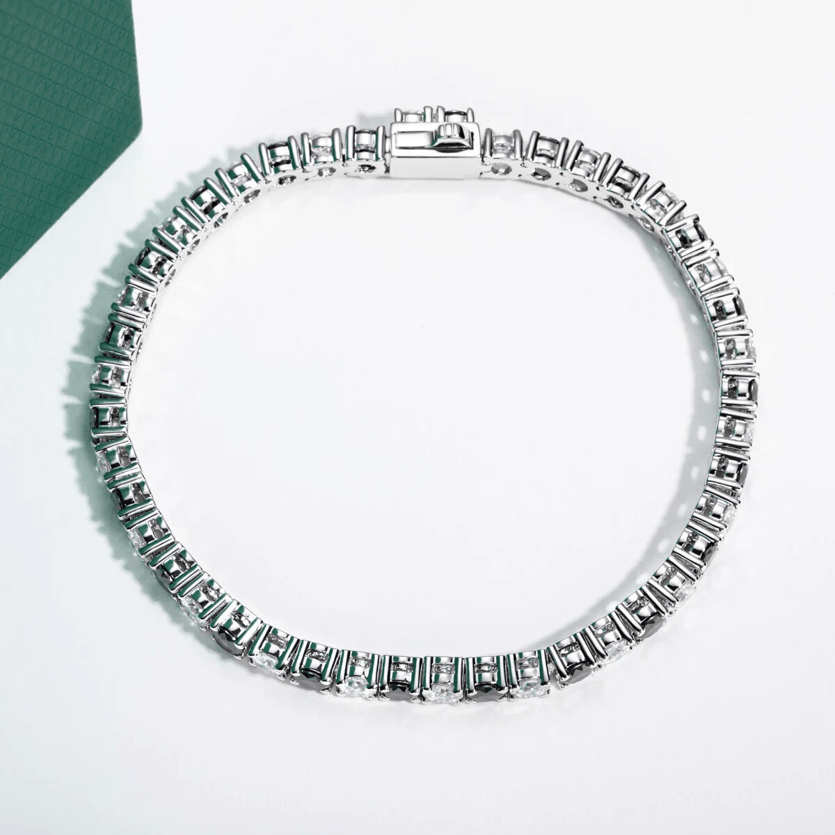 Pulseira Riviera Black & White Moissanite Moissanite - Momi Jewel